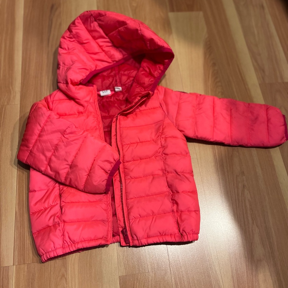 Gap Lightweight Pink Puffer Jacket